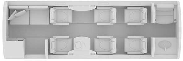 Citation Latitude charter private jet exterior thumbnail 3