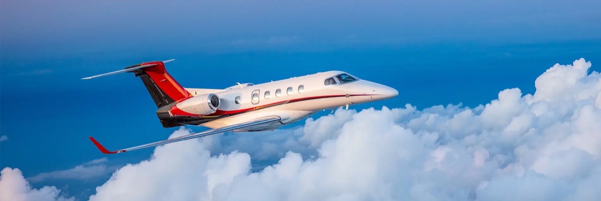 Phenom 300 charter private jet exterior thumbnail 2