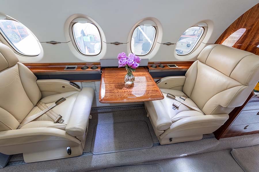 Hawker 900XP charter private jet exterior thumbnail 6
