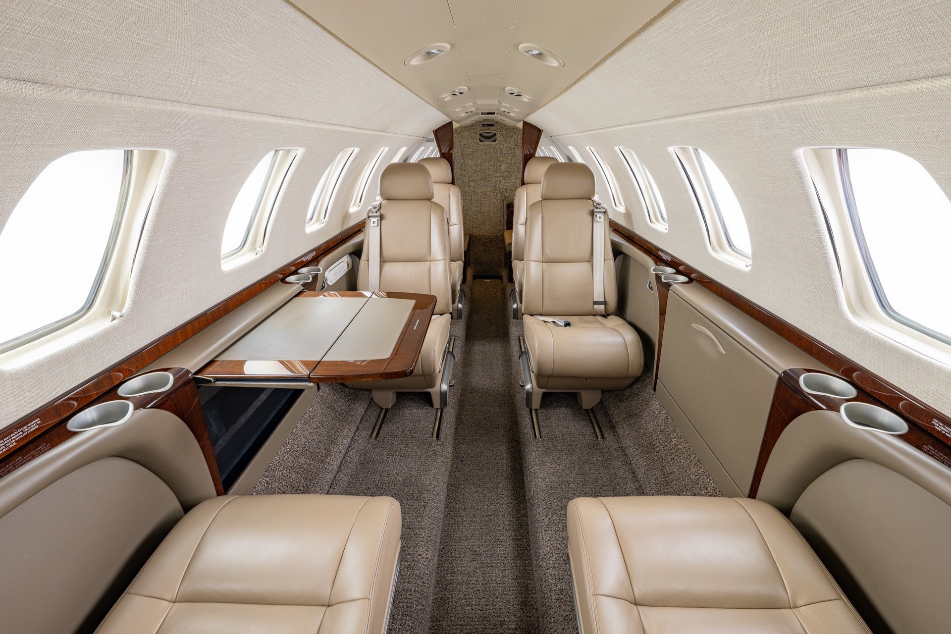 Citation CJ3 charter private jet cabin interior photo 1 of 3