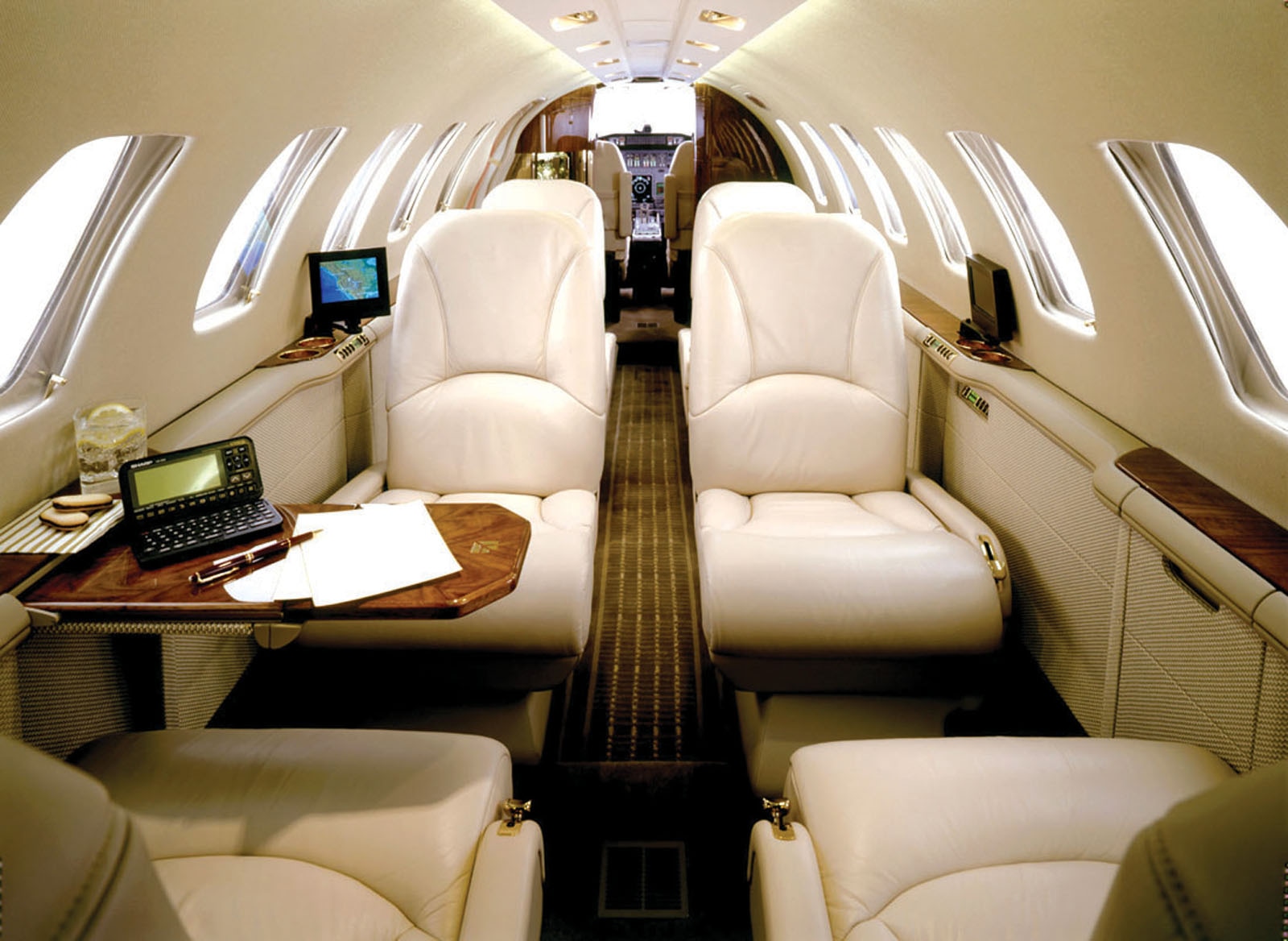 Citation CJ3 charter private jet cabin interior thumbnail 3