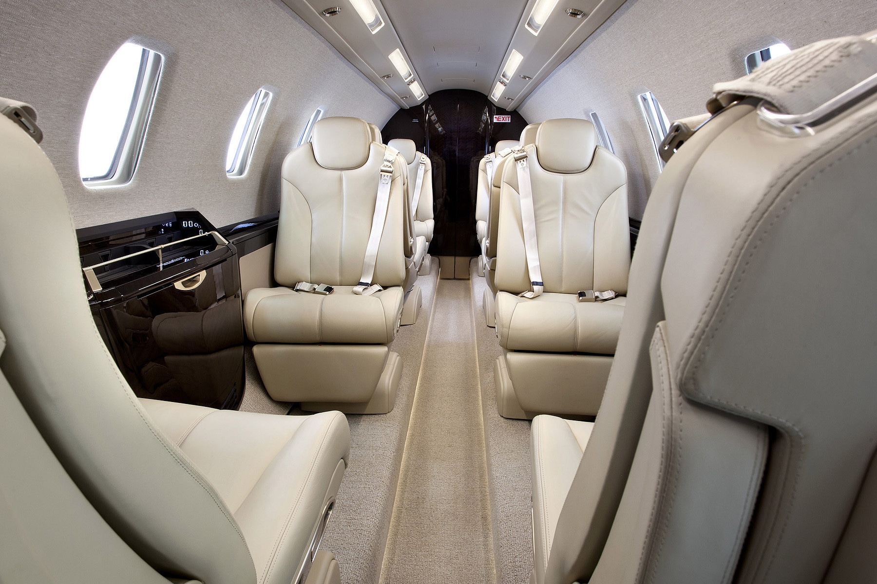 Citation Sovereign charter private jet cabin interior thumbnail 3