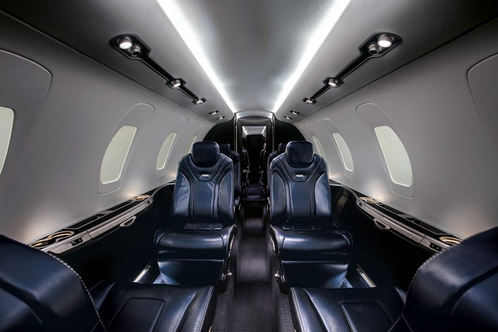Citation XLS+ charter private jet cabin interior photo 1 of 4