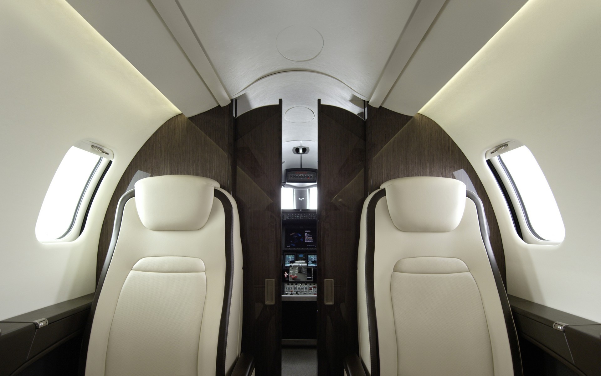 Learjet 75 charter private jet cabin interior thumbnail 4